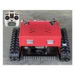 Remote Control Lawn Mower Small Crawler Oil-Electric Hybrid Four-Wheel Drive Lawn Mowing and Weed Whacker(550)